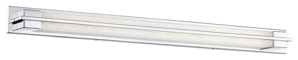Ice 37" LED Bathroom Vanity and Wall-Light 3000K, Chrome