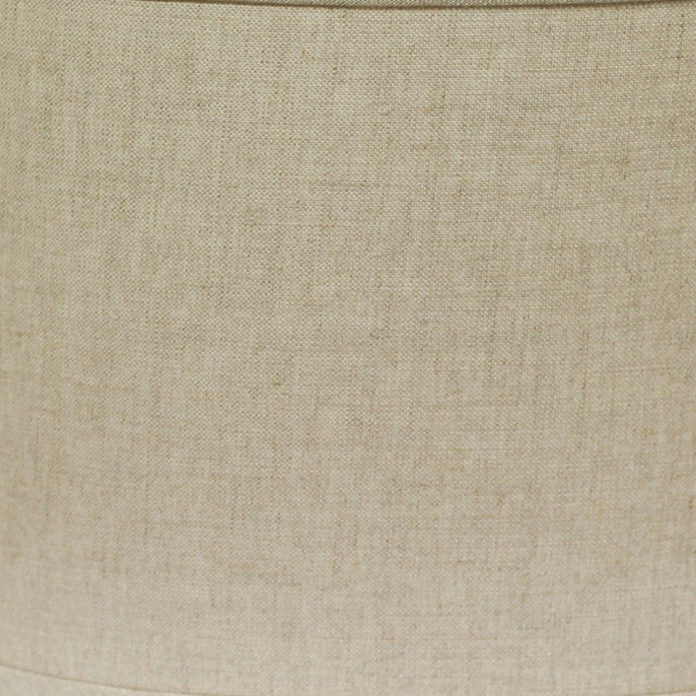 14" Dark Wheat Throwback Oval Linen Lampshade