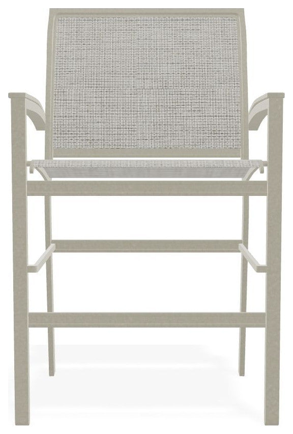 Bazza Sling Balcony Height Stackable Outdoor Stool, Burke/Storm