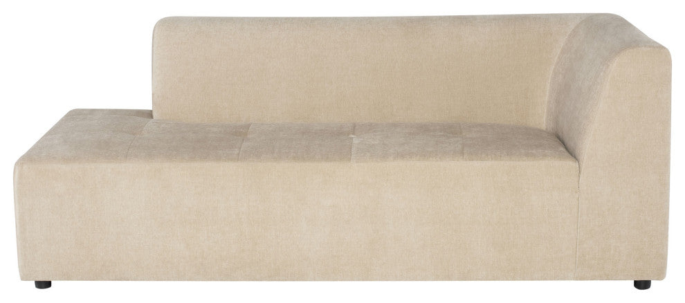 Parla Almond Fabric  Modular Sofa Chaise Left