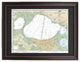 Nautical Chart, Lakes Pontchartrain and Maurepas, Framed