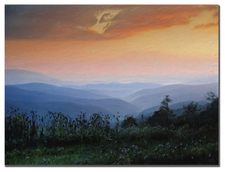 'Sunrise on the Mountain' Canvas Art by Lois Bryan