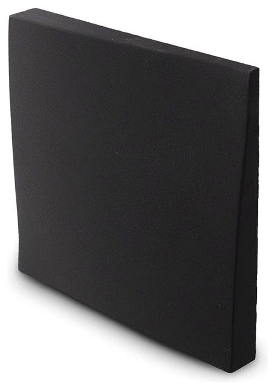 8"x8 "Interior/Exterior Concrete Wall Tile, Wave, Black
