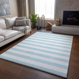 Premium Machine Washable Mayfield AMF528 Sky 8' x 10' Rug