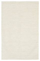 India Contemporary Area Rug, Ivory, 7'9"x10'6" Rectangle