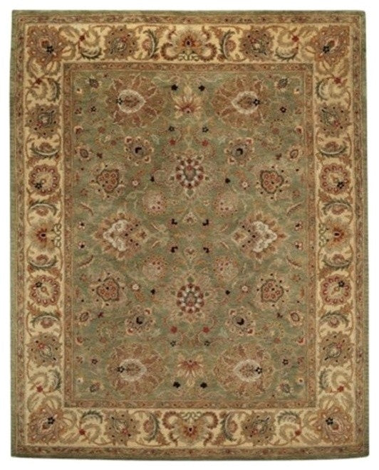 Monticello Agra Hand-Tufted Rectangle Rug, Green Pistachio, 5'x8'