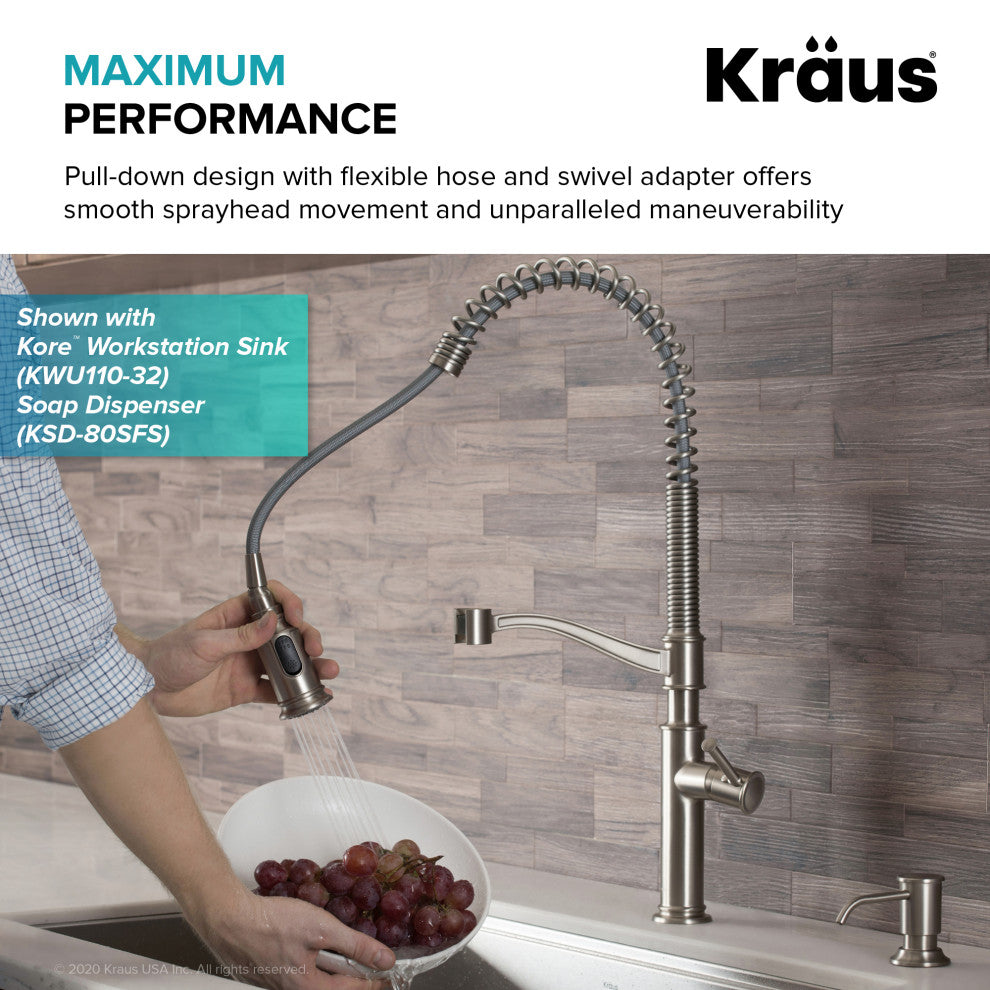 Sellette Commercial Style Pull-Down Kitchen Faucet ORB