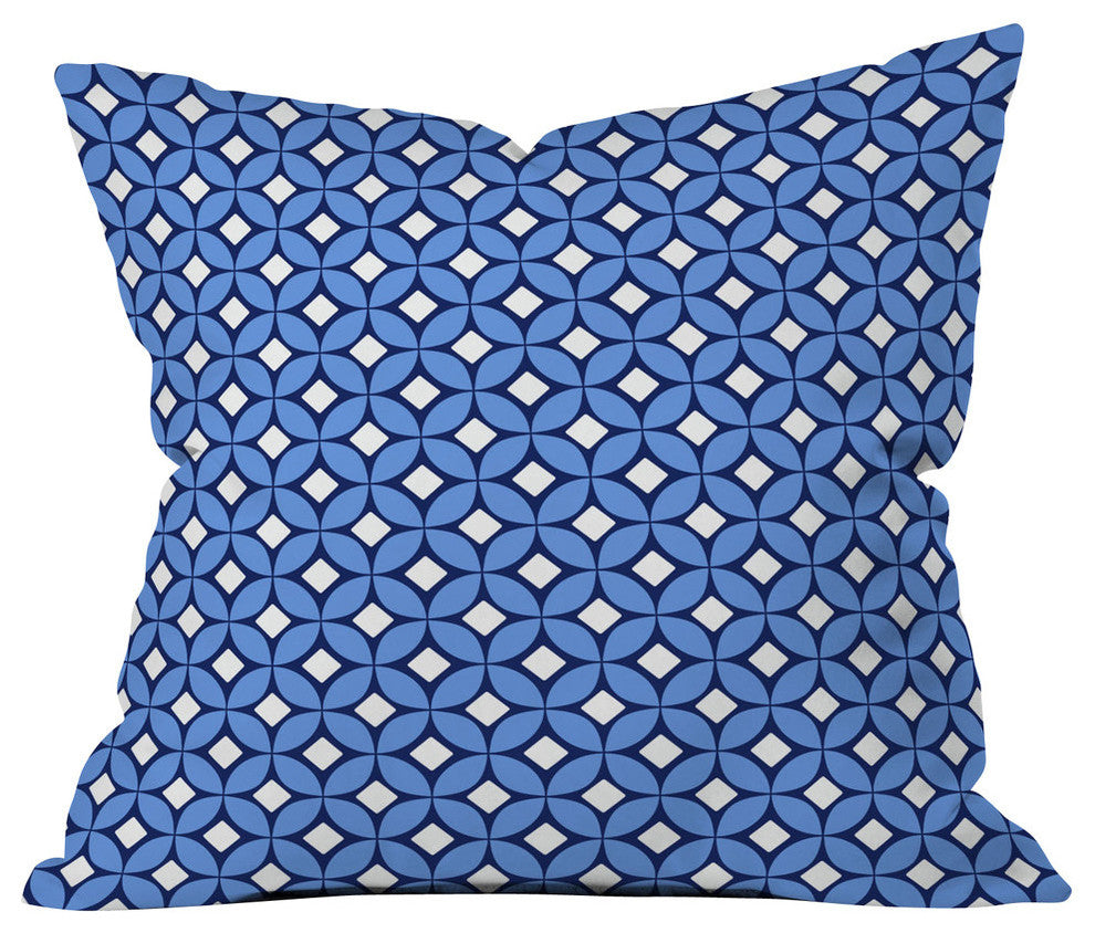 Caroline Okun Blueberry Outdoor Throw Pillow