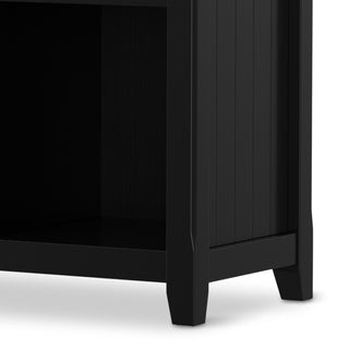 Acadian SOLID WOOD 8 Cube Storage Sofa Table, Black