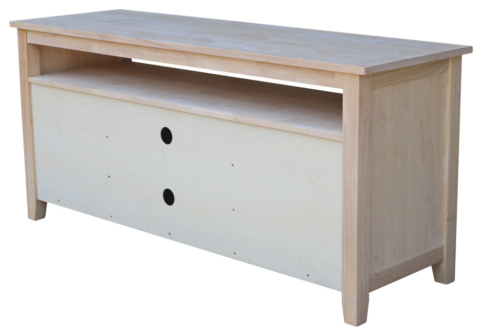 Entertainment / TV Stand with 2 Doors - Unfinished