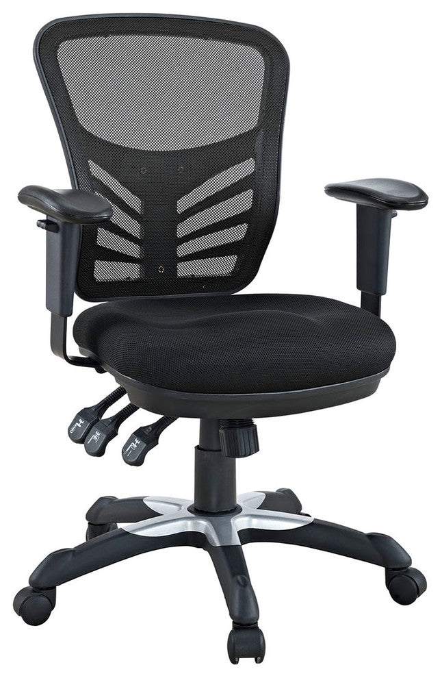 Cool Office Desk Chair, "Summit", Black