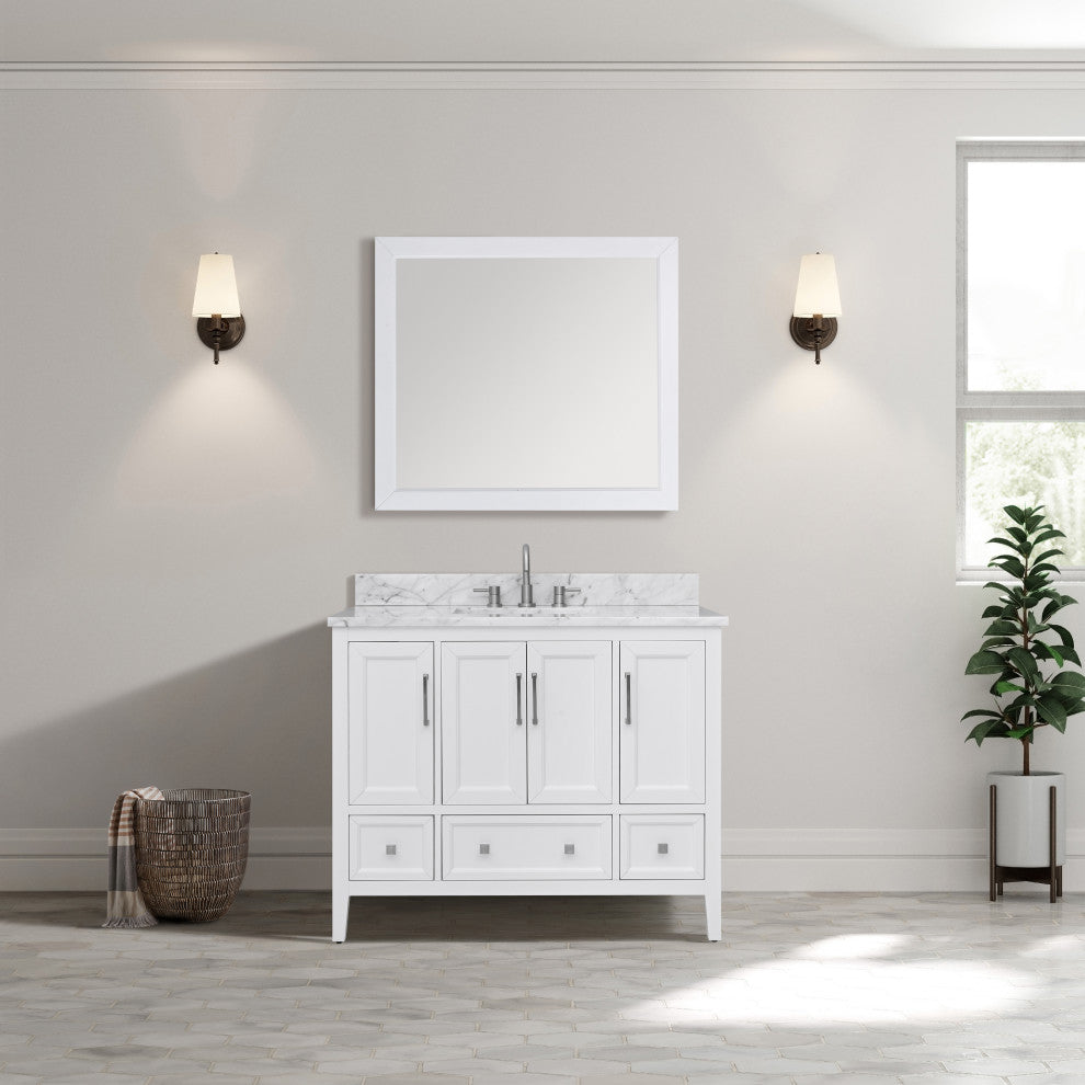 Avanity Everette 38 in. Mirror in White finish