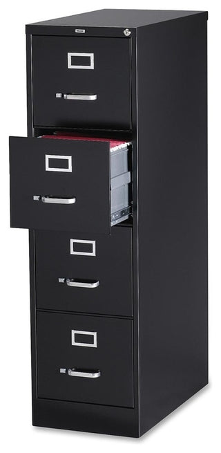 Lorell Vertical File, 15"x26.5"x52", Black