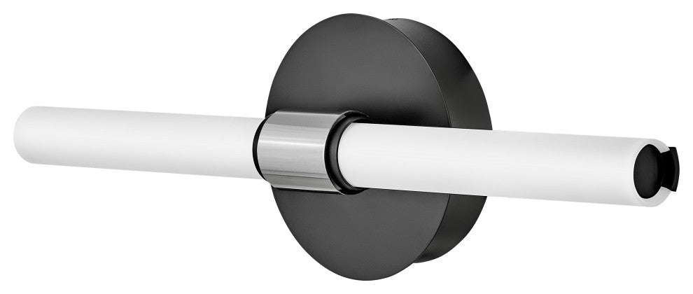 Lark Kai 16.75" Medium LED Bath Bar Vanity Fixture, Black + Chrome