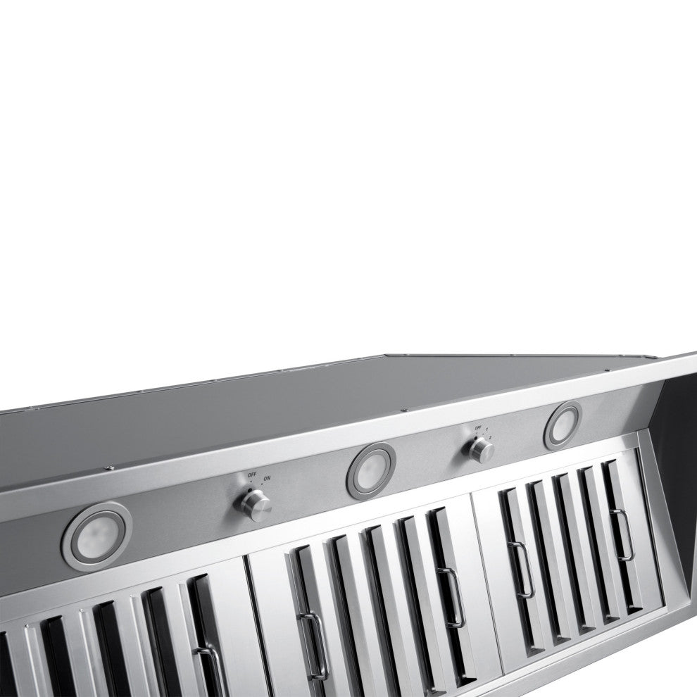 Pro 600 CFM Ducted Insert Range Hood, 46 in.