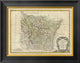"Lorraine, Alsace, 1786" Framed Canvas Giclee by Rigobert Bonne, 20x16"
