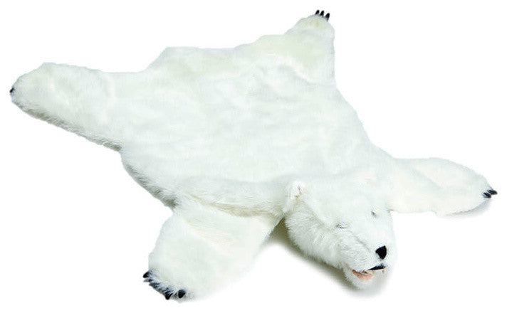 Small White Bear Rug