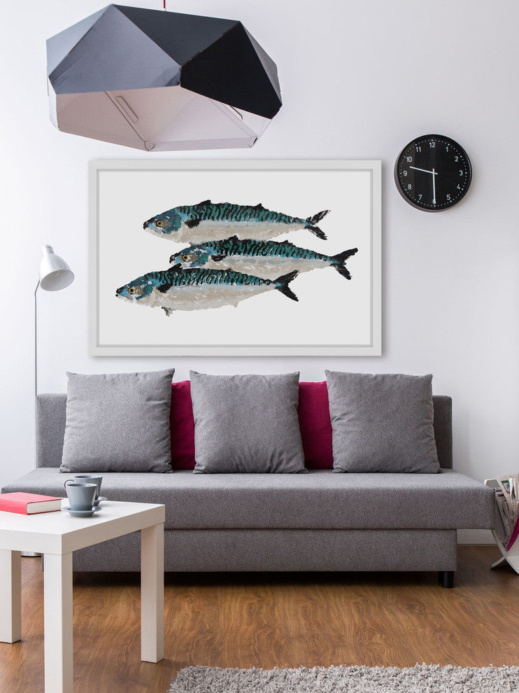 "Atlantic Mackerel" Framed Painting Print, 18"x12"