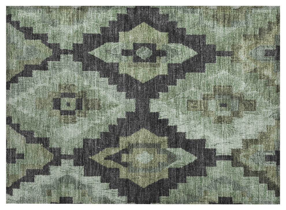 Machine Washable Indoor/Outdoor Chantille ACN1894 Aloe 1'8" x 2'6" Rug