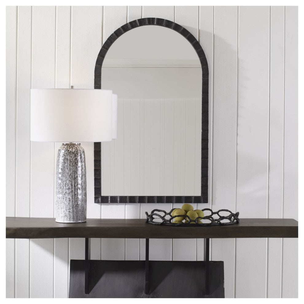 Uttermost 09784 Dandridge 24" W x 39" H Specialty Aluminum Framed - Matte Black