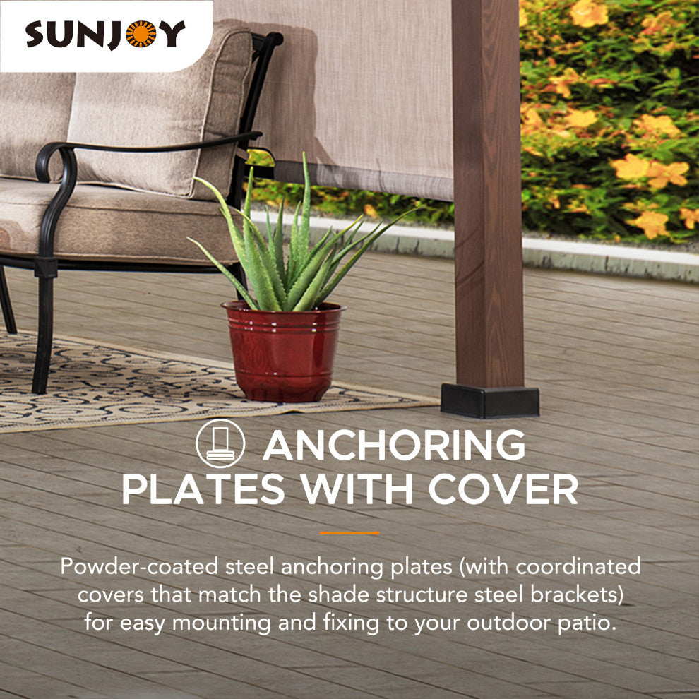 Sunjoy 11'x11' Steel Pergola