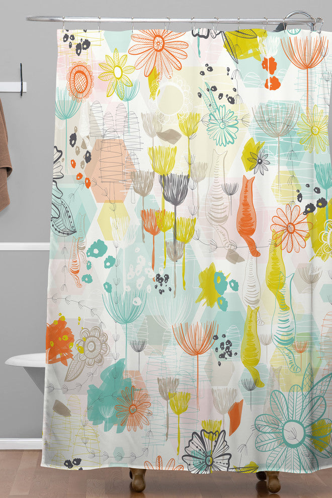 Deny Designs Jenean Morrison Rooftop Garden Shower Curtain