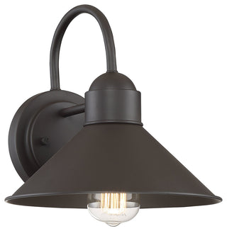 1-Light Exterior Wall Sconce, Bronze