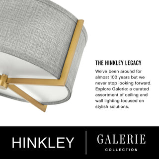Hinkley Axis Large Single Light Sconce, Heritage Brass
