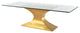 Praetorian Gold Metal Dining Table, HGSX224