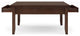 Artisan SOLID WOOD Square Coffee Table, Russet Brown