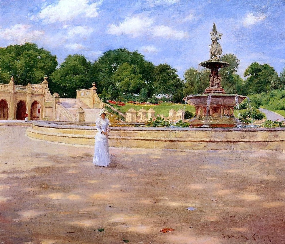 William Merritt Chase An Early Stroll in the Park Wall Decal
