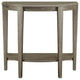 HomeRoots 11.75" x 36" x 32.5" Dark Taupe Finish Accent Table