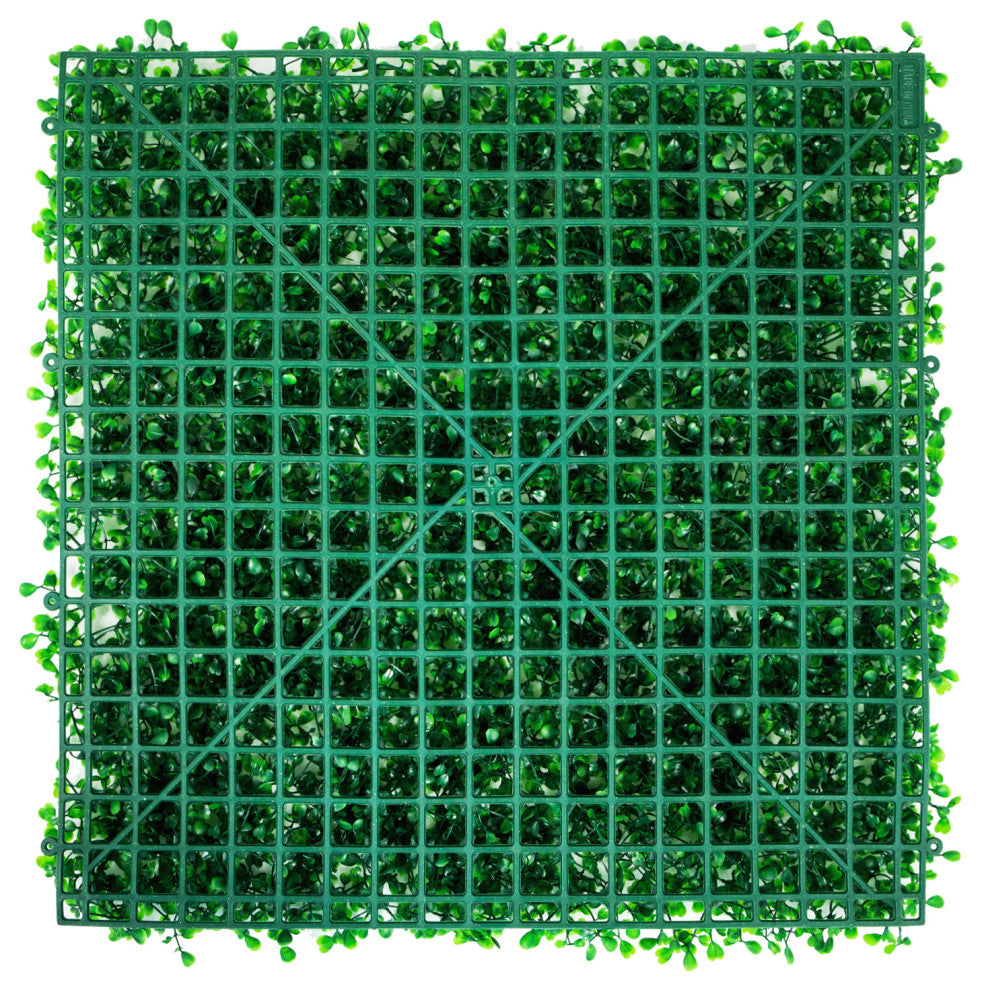24x Artificial Boxwood Panel Fake Hedge Plant Privacy Fence Screen, 6 Pack of 20x20inch