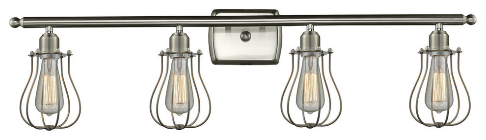 INNOVATIONS LIGHTING 516-4W-SN-513-LED Barrington 3 Light Bath Vanity Light