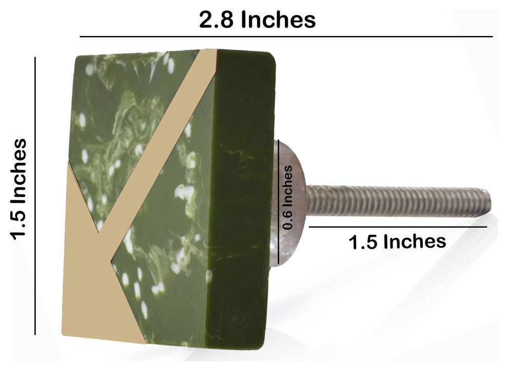 Mascot Hardware Garden Grove 1-1/2 in. Green Cabinet Knob, PK-10