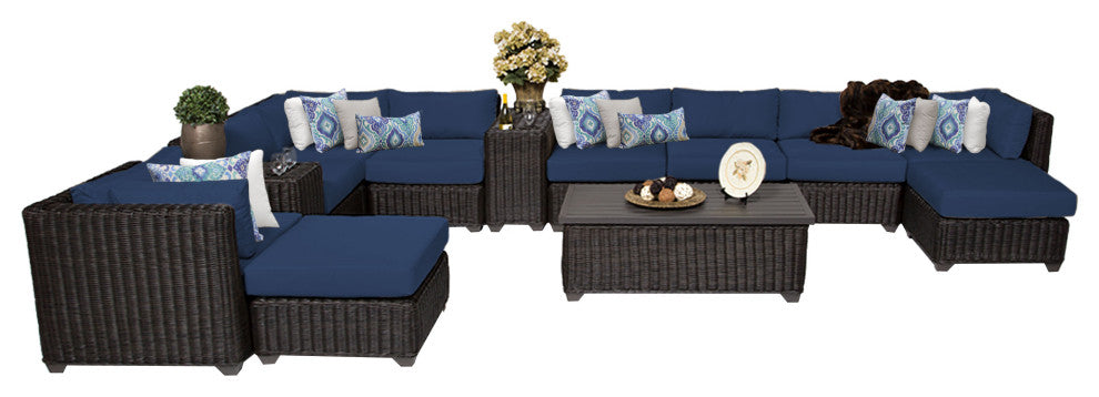 Venice 13 Piece Outdoor Wicker Patio Furniture Set 13a