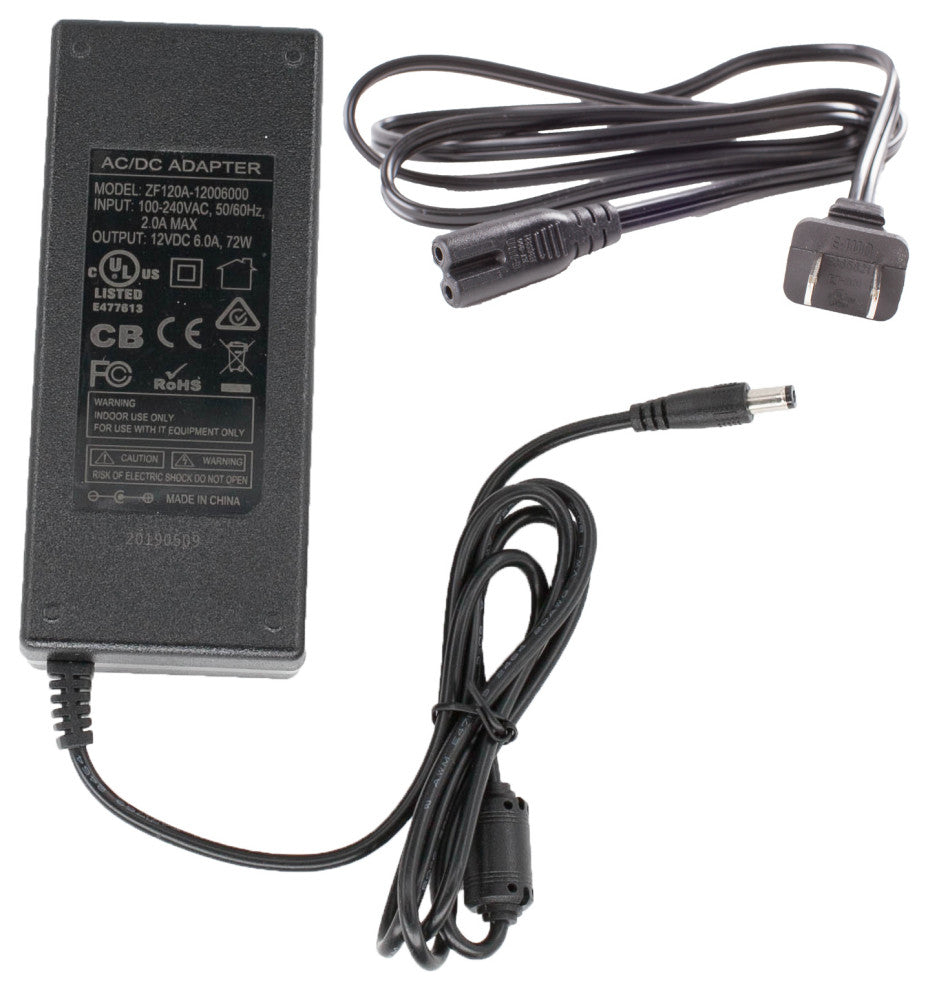 UL Listed 12V 6 Amps 72w Power Supply