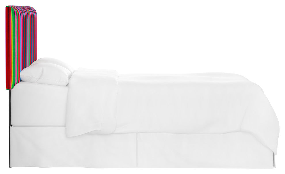 Browder Twin Upholstered Headboard, Serape Stripe Bright Multi