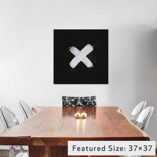 "Modern Art- Blackout Gallery" by 5by5collective, 37x37x1.5"