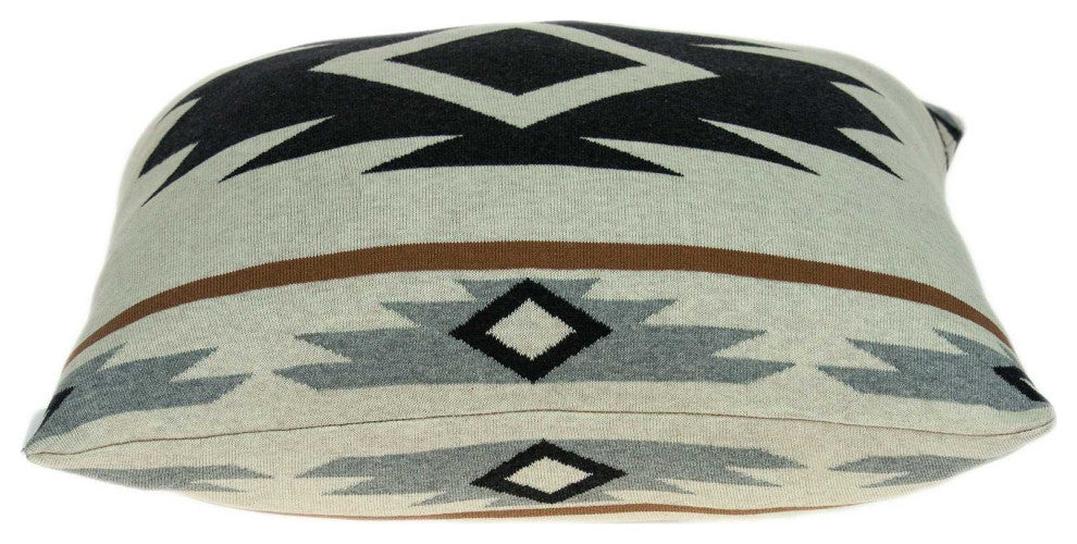 HomeRoots 20" x 7" x 20" Southwest Tan Pillow Cover With Poly Insert