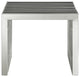Gridiron Small Stainless Steel Bench, Silver