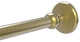 Monte Carlo Shower Curtain Rod Brackets, Satin Brass