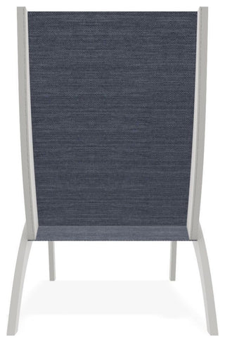 Dune Sling Stackable Outdoor Hydro-Lounge Chaise, Augustine Denim/Snow