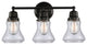 Innovations 623-3W-BK-G192 3-Light Bath Vanity Light, Matte Black