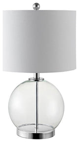 Safavieh Lonni Table Lamp Set of 2 Clear/Chrome