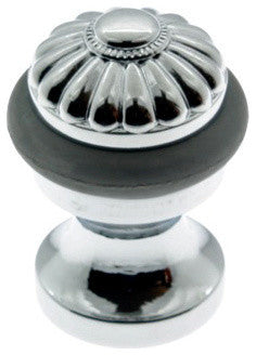 Genuine Solid Brass Melon Bullet Door Bumper/Stop, Polished Chrome