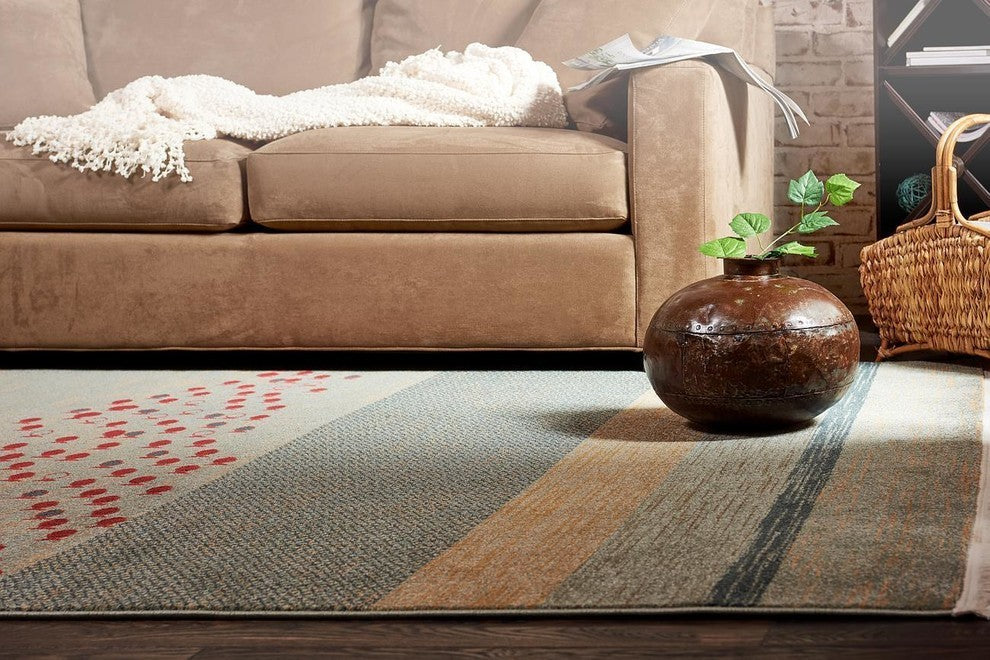 Unique Loom Blue Fars Jordan 2' 0 x 6' 0 Runner Rug