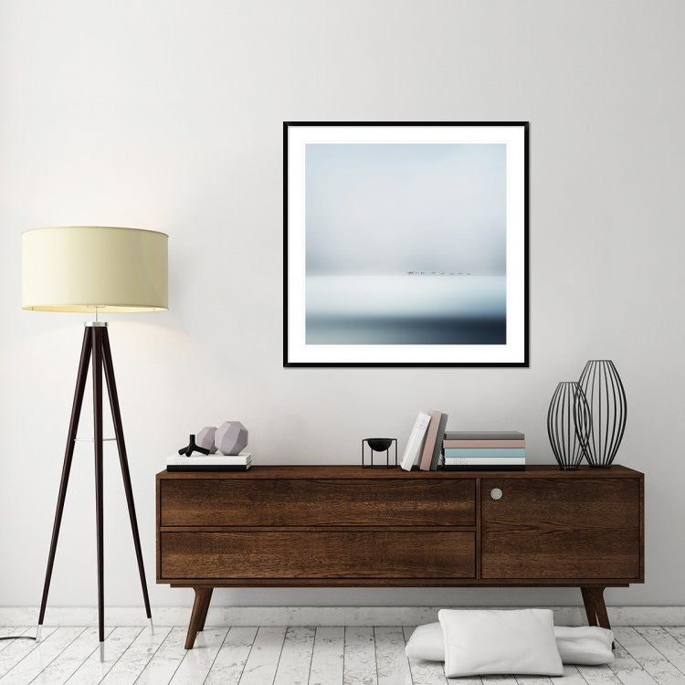 "Wild Geese" Framed Digital Print by Piet Flour, 44x44"