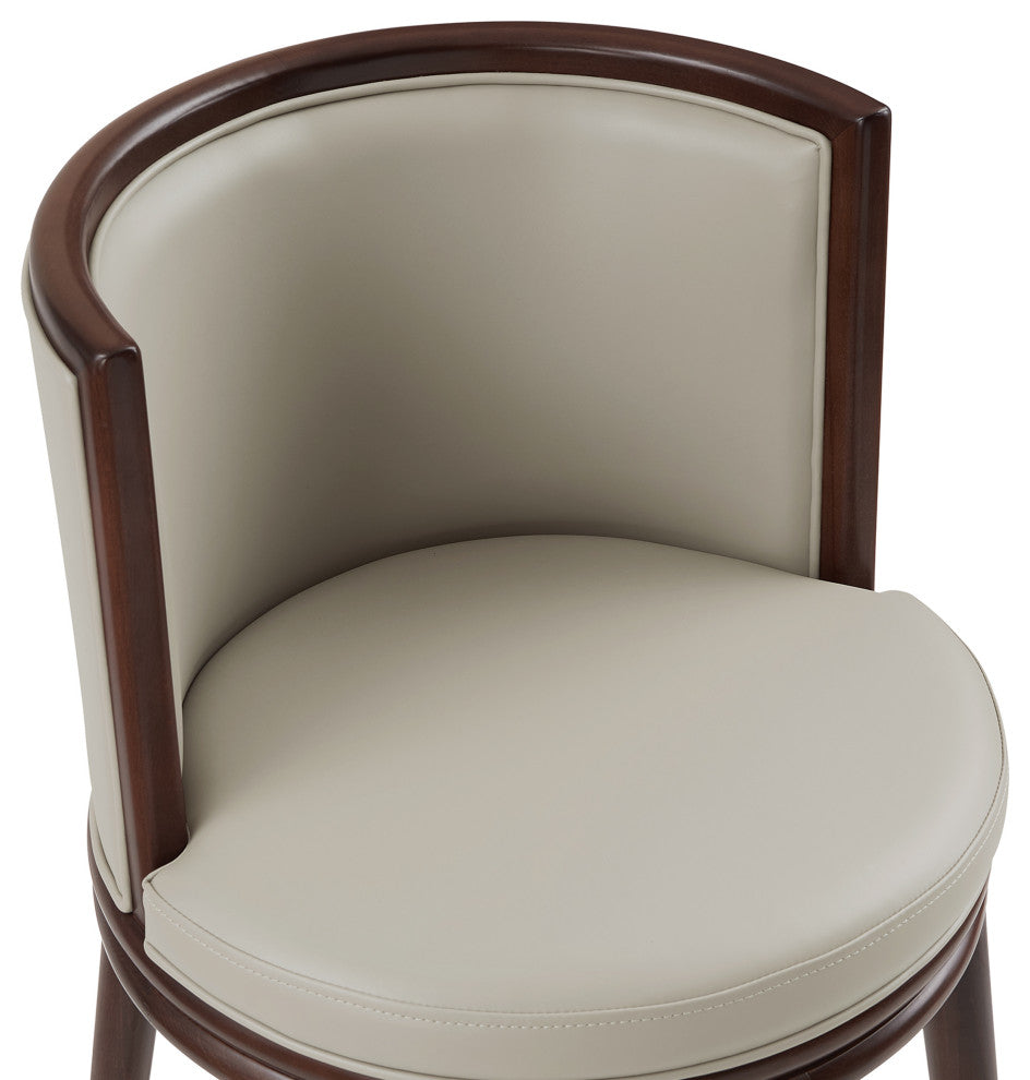 Manhattan Comfort Evalyn Barstool, Stone, Set of 3