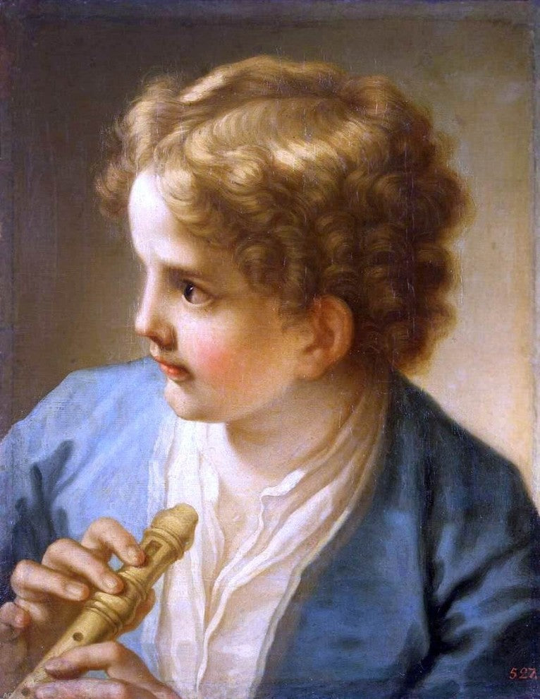 Benedetto Luti Boy With a Flute Wall Decal